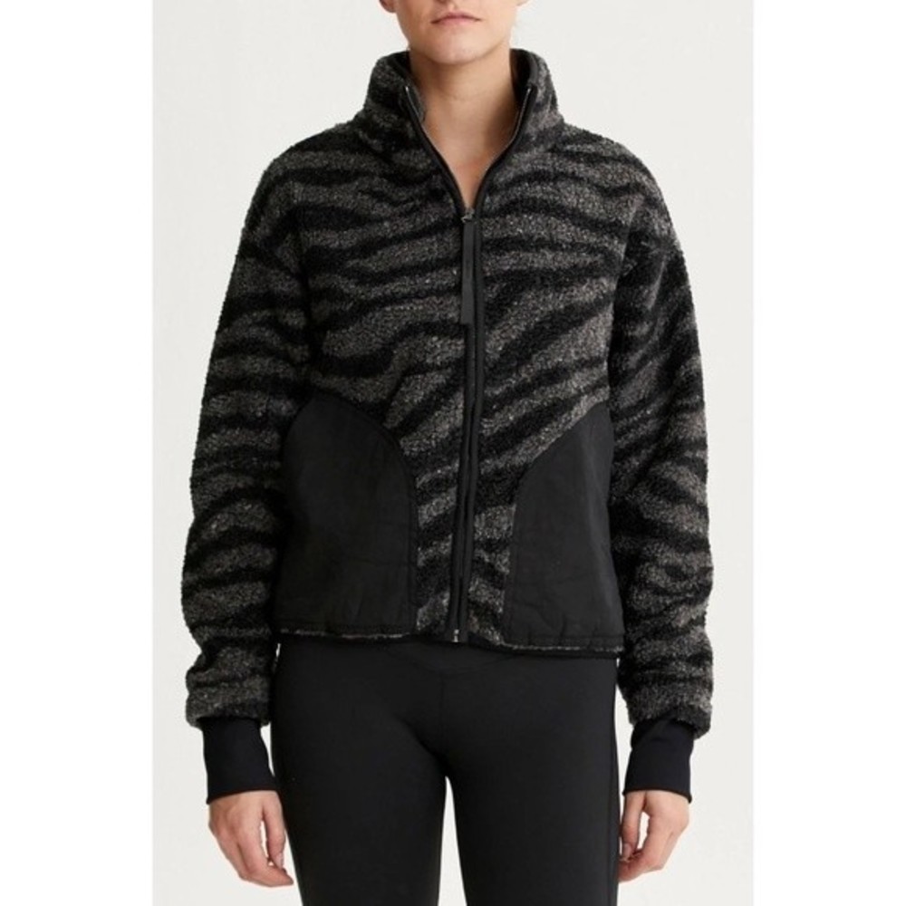 Varley Napoli Sherpa Jacket in Zebra